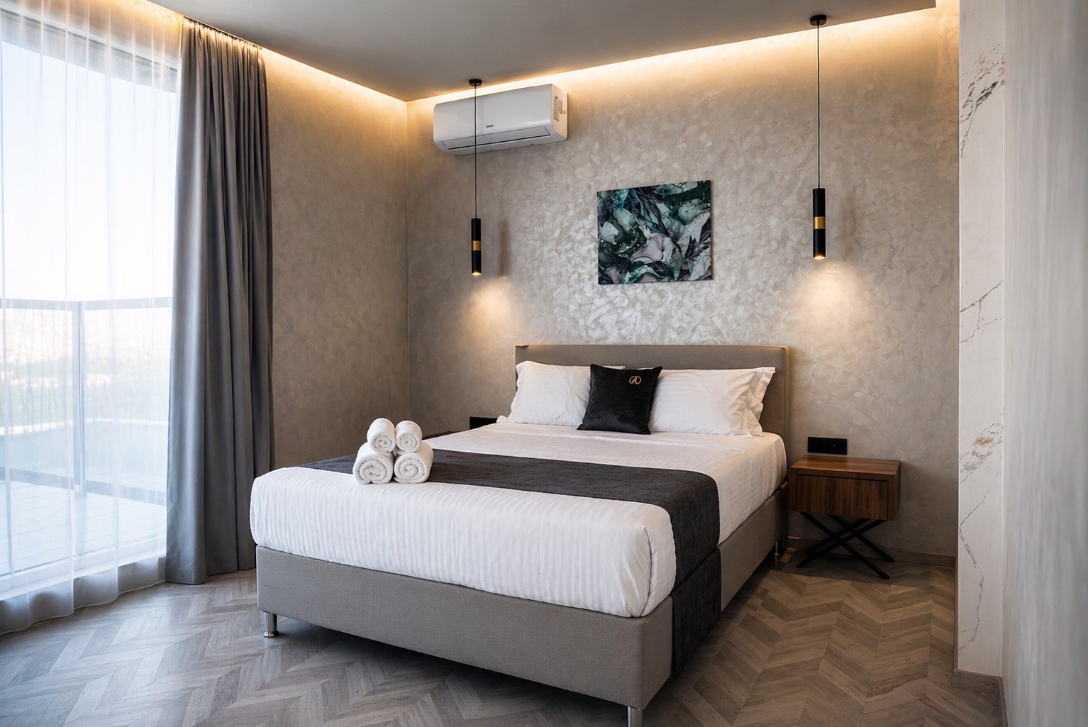 Inside one of the rooms